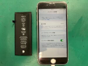 【八幡東店】iPhone6sのバッテリー交換　[10/24 NEW OPEN✨]