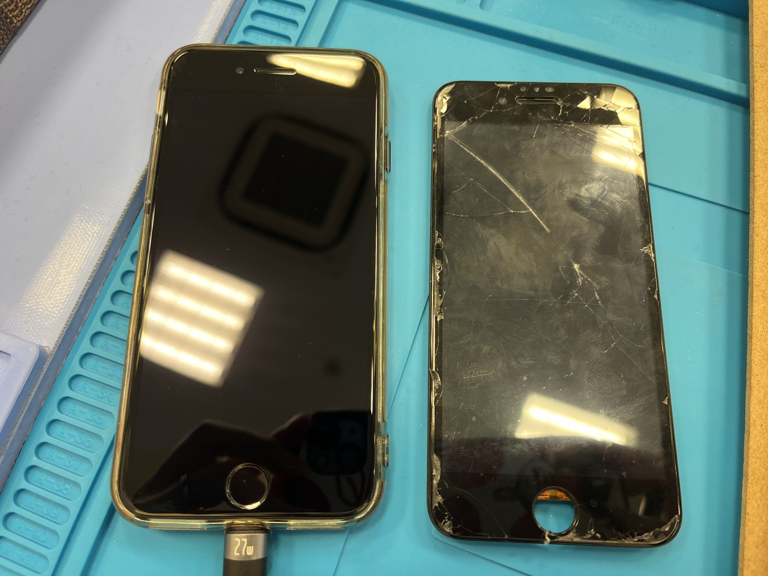 【八幡東店】iPhoneSE2画面交換【小倉南区よりご来店】