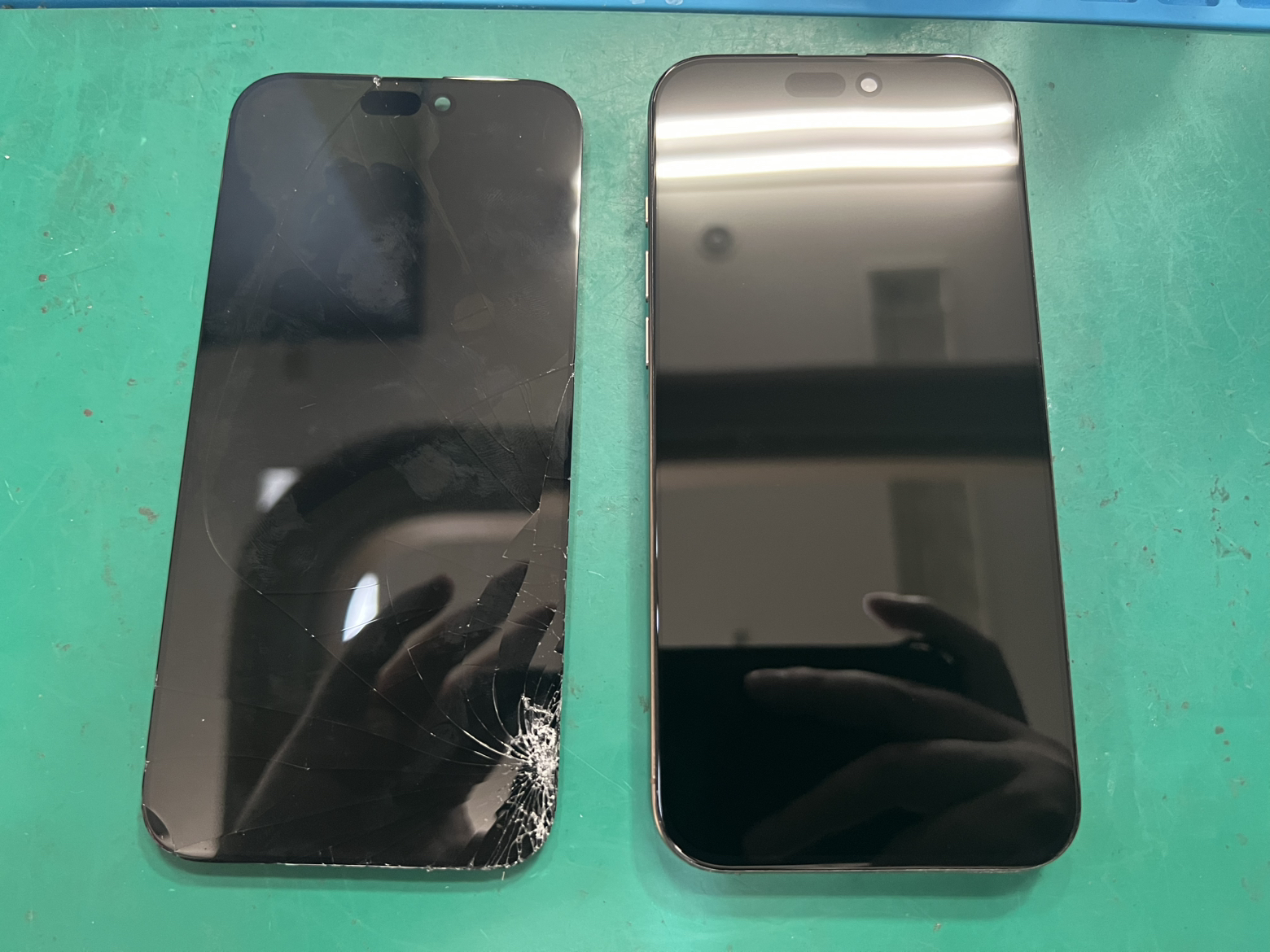 【八幡東店】iPhone16ProMaxのガラス割れ修理【八幡西区よりご来店】