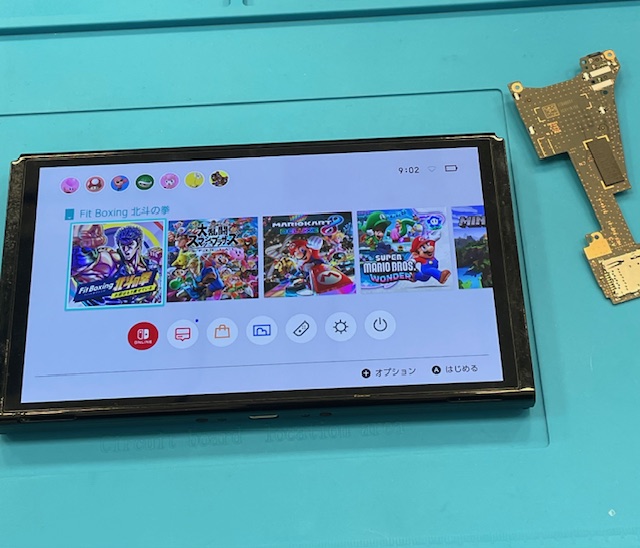 【八幡東店】Switch有機ELゲームカードスロット修理【小倉北区よりご来店】