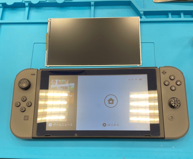 【八幡東店】Switch液晶に線が入った修理【小倉北区よりご来店】