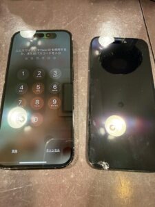 【八幡東店】iPhone 14Proの液晶交換修理 [小倉北区よりご来店]