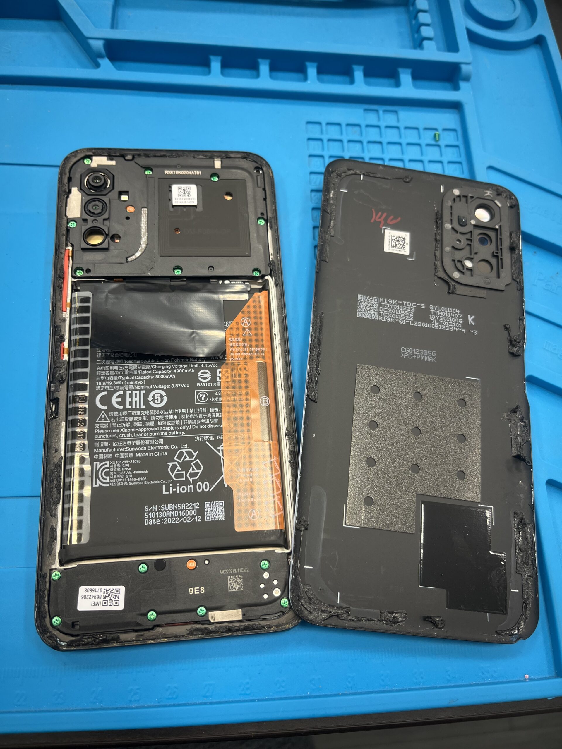 【八幡東店】XiaomiRedmiNote10T画面交換【若松区よりご来店】