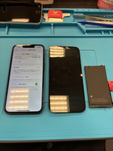 iPhone XR画面交換修理後